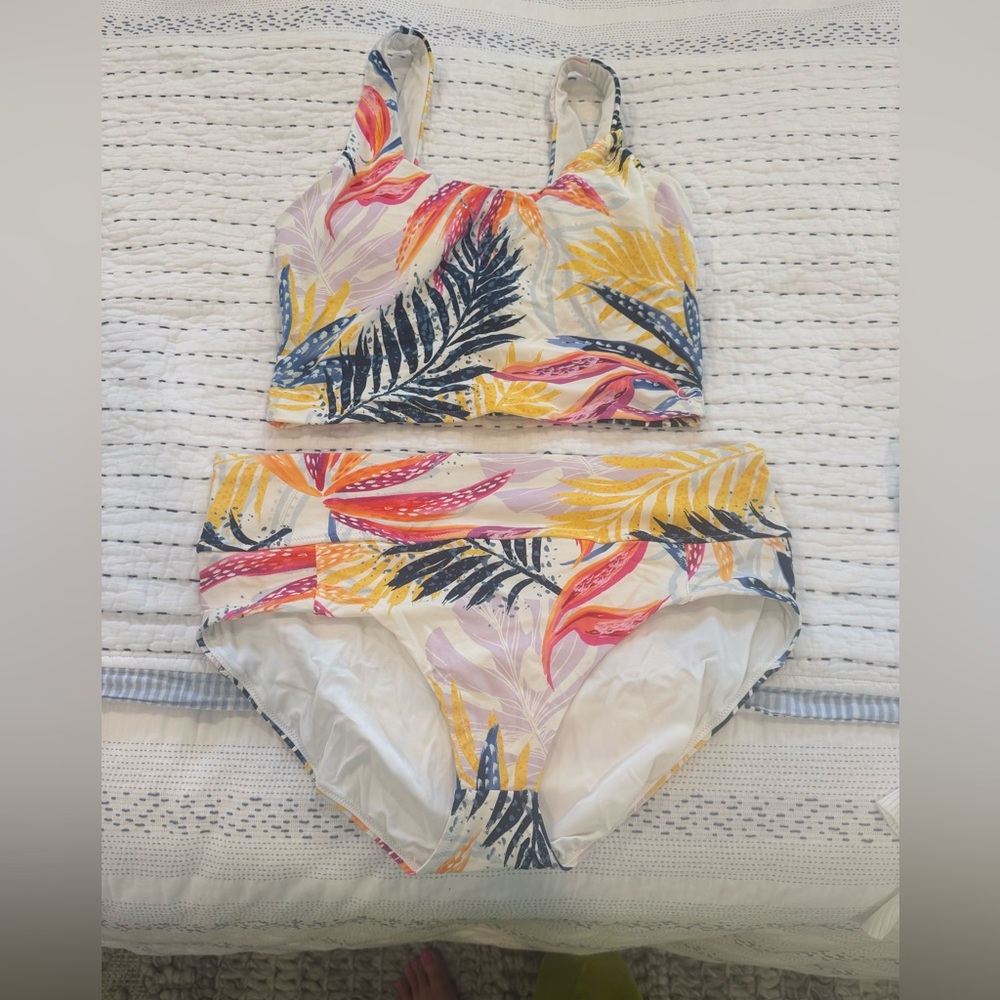Calia cute swim tank top and bottom
